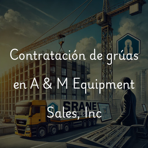 Contratación de grúas en A & M Equipment Sales, Inc