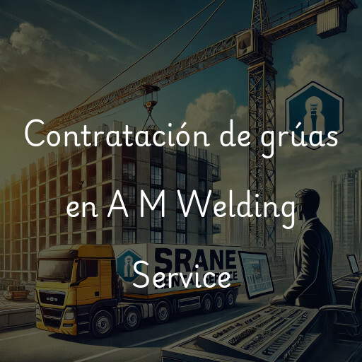 Contratación de grúas en A M Welding Service