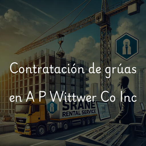 Contratación de grúas en A P Wittwer Co Inc