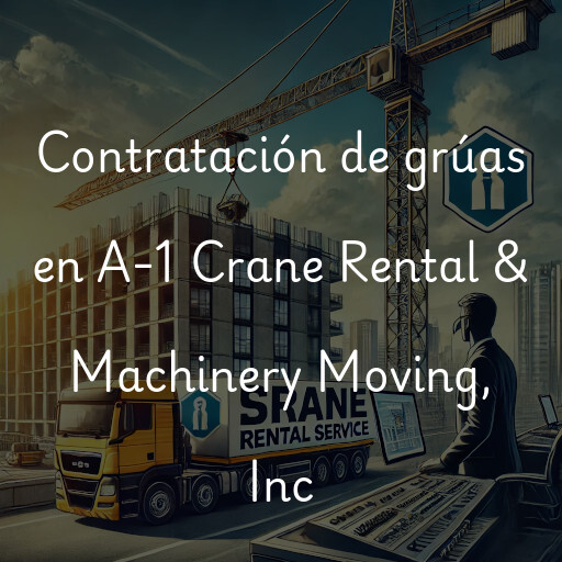 Contratación de grúas en A-1 Crane Rental & Machinery Moving, Inc