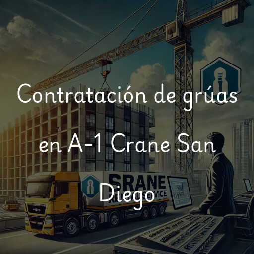 Contratación de grúas en A-1 Crane San Diego