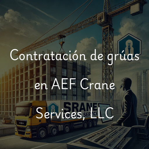 Contratación de grúas en AEF Crane Services, LLC