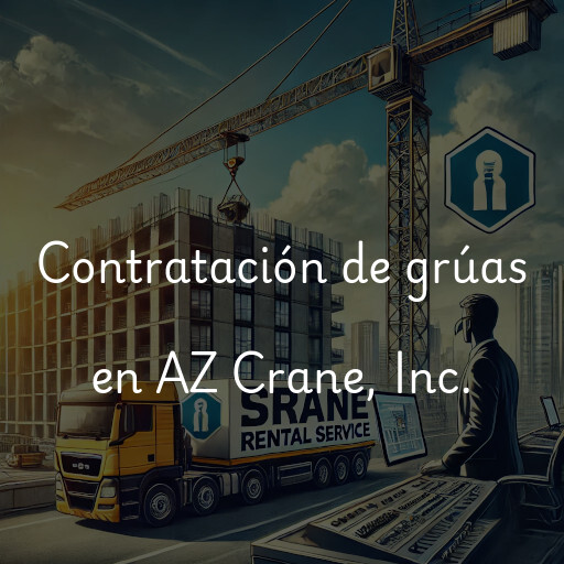 Contratación de grúas en AZ Crane, Inc.