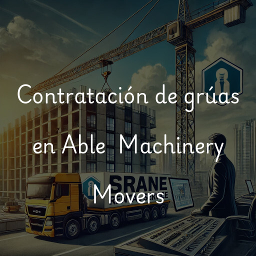 Contratación de grúas en Able  Machinery Movers