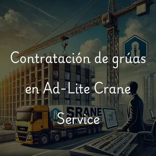 Contratación de grúas en Ad-Lite Crane Service