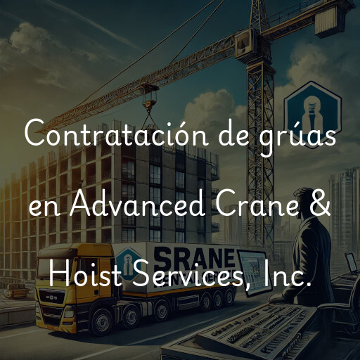 Contratación de grúas en Advanced Crane & Hoist Services, Inc.