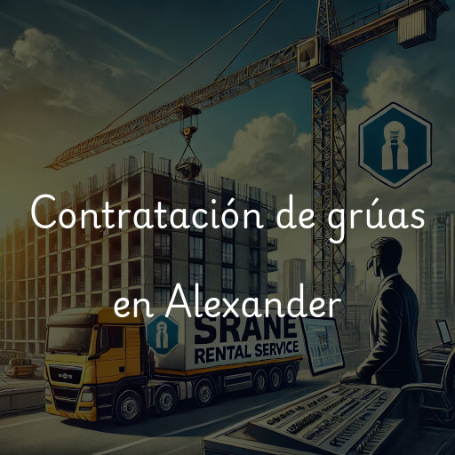 Contratación de grúas en Alexander