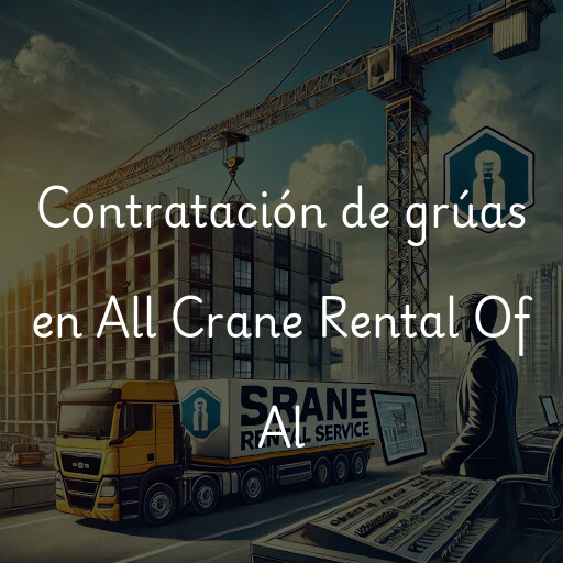 Contratación de grúas en All Crane Rental Of Al