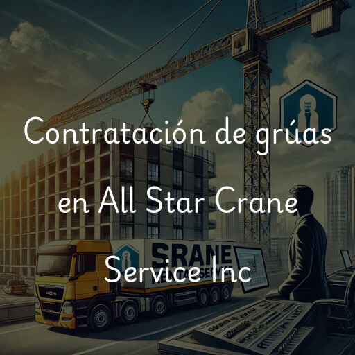 Contratación de grúas en All Star Crane Service Inc