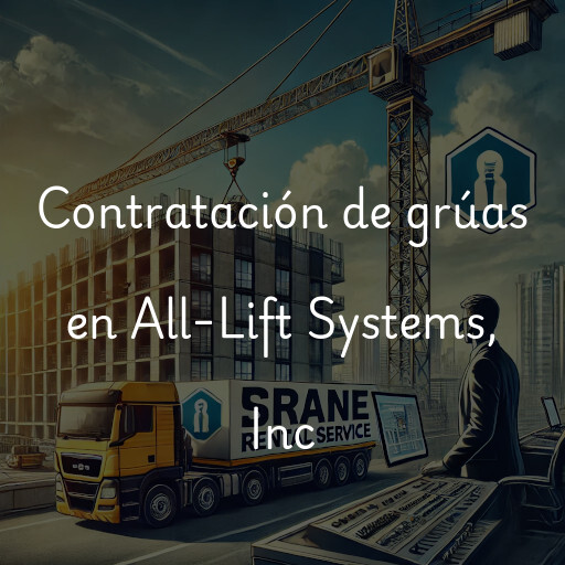 Contratación de grúas en All-Lift Systems, Inc