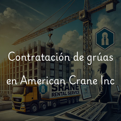 Contratación de grúas en American Crane Inc