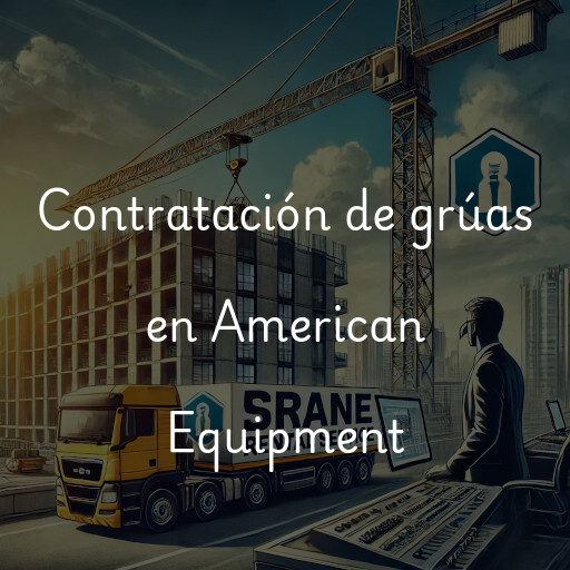 Contratación de grúas en American Equipment