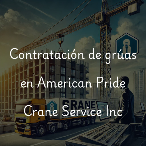 Contratación de grúas en American Pride Crane Service Inc