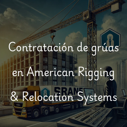 Contratación de grúas en American Rigging & Relocation Systems