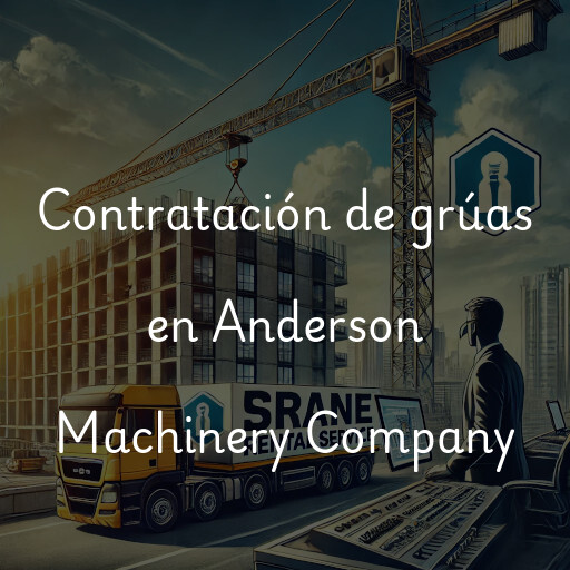 Contratación de grúas en Anderson Machinery Company