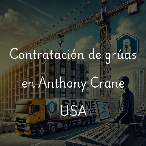 Contratación de grúas en Anthony Crane USA