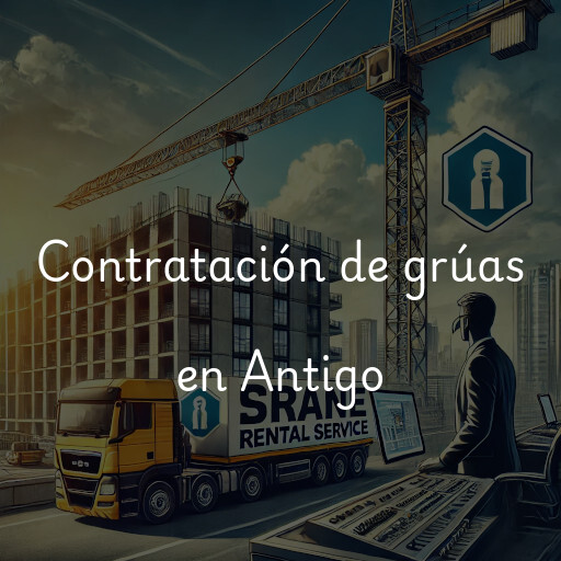 Contratación de grúas en Antigo