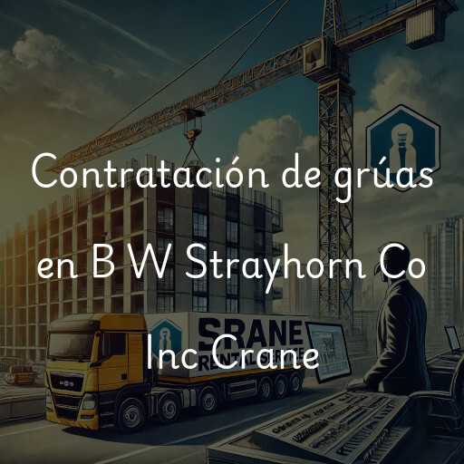 Contratación de grúas en B W Strayhorn Co Inc Crane