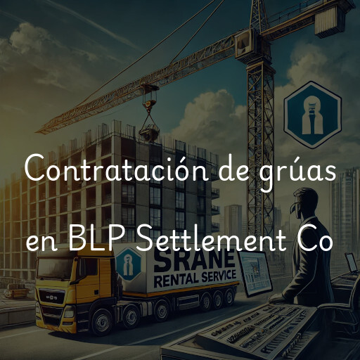 Contratación de grúas en BLP Settlement Co