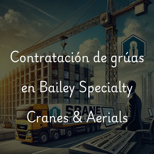 Contratación de grúas en Bailey Specialty Cranes & Aerials