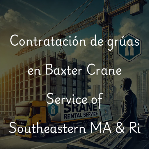 Contratación de grúas en Baxter Crane Service of Southeastern MA & Ri