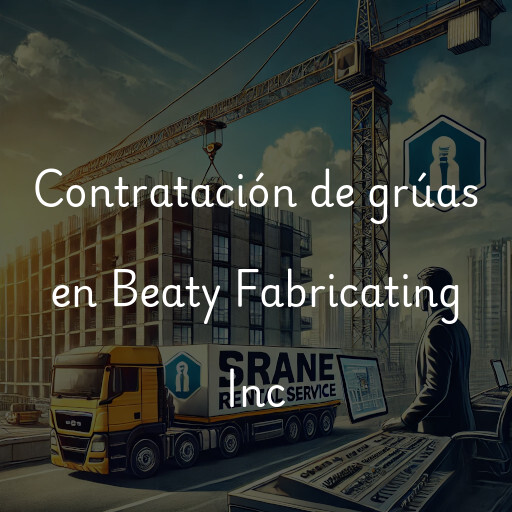 Contratación de grúas en Beaty Fabricating Inc