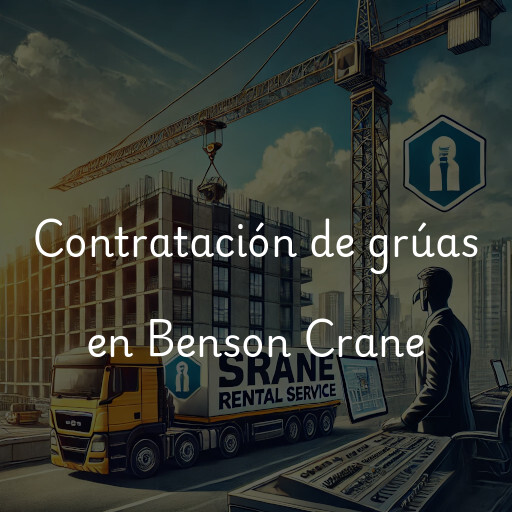 Contratación de grúas en Benson Crane