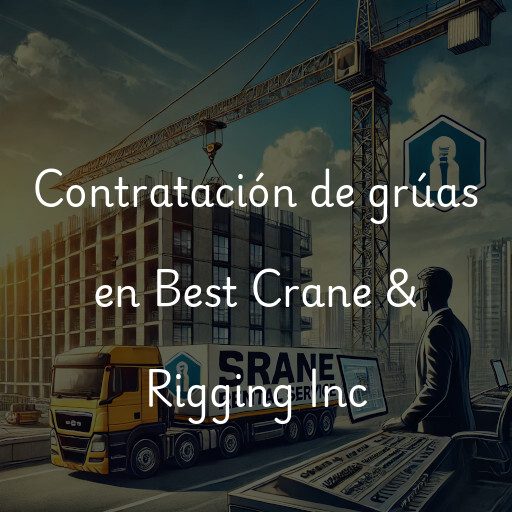 Contratación de grúas en Best Crane & Rigging Inc