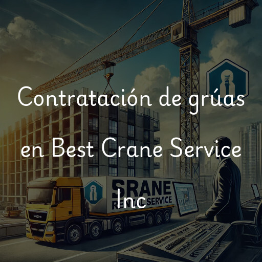 Contratación de grúas en Best Crane Service Inc