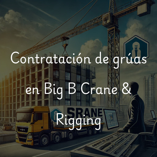 Contratación de grúas en Big B Crane & Rigging