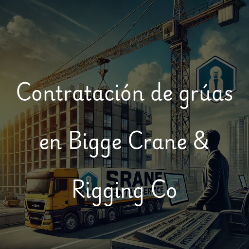 Contratación de grúas en Bigge Crane & Rigging Co