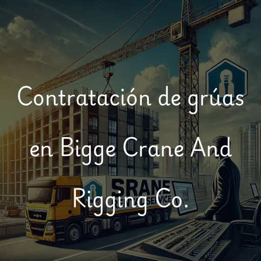 Contratación de grúas en Bigge Crane And Rigging Co.