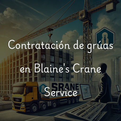 Contratación de grúas en Blaine's Crane Service