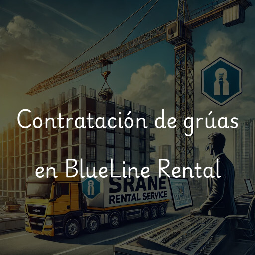 Contratación de grúas en BlueLine Rental