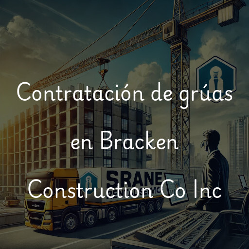 Contratación de grúas en Bracken Construction Co Inc