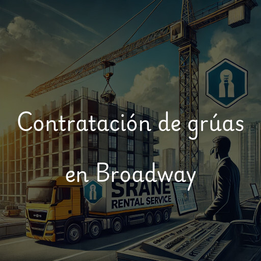 Contratación de grúas en Broadway