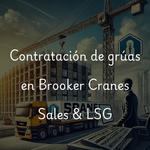 Contratación de grúas en Brooker Cranes Sales & LSG