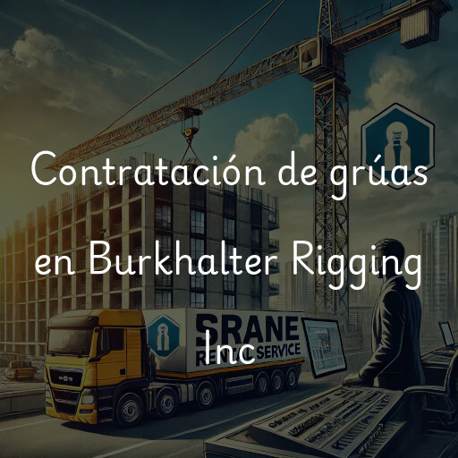 Contratación de grúas en Burkhalter Rigging Inc