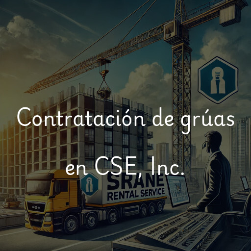 Contratación de grúas en CSE, Inc.