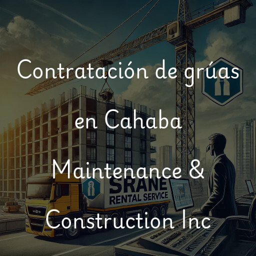 Contratación de grúas en Cahaba Maintenance & Construction Inc