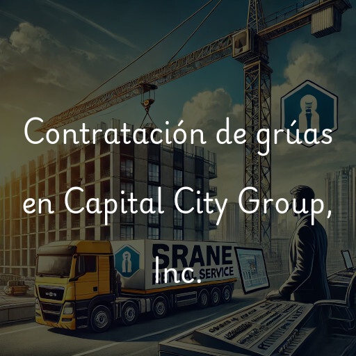 Contratación de grúas en Capital City Group, Inc.