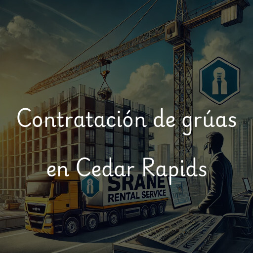 Contratación de grúas en Cedar Rapids