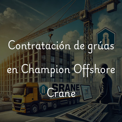 Contratación de grúas en Champion Offshore Crane