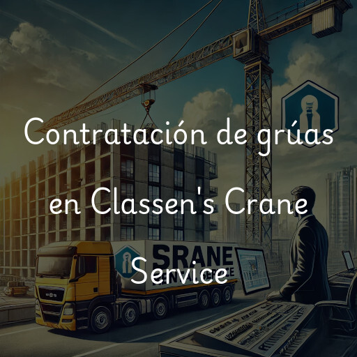 Contratación de grúas en Classen's Crane Service