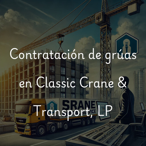 Contratación de grúas en Classic Crane & Transport, LP