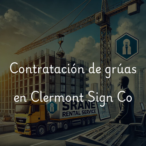 Contratación de grúas en Clermont Sign Co