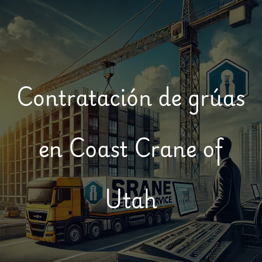 Contratación de grúas en Coast Crane of Utah