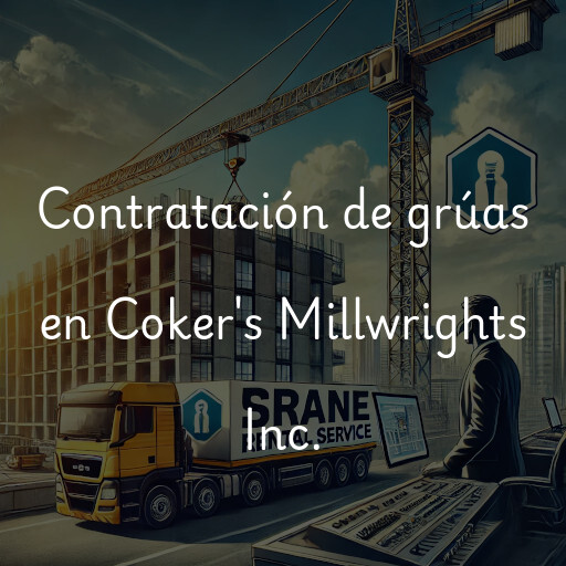 Contratación de grúas en Coker's Millwrights Inc.