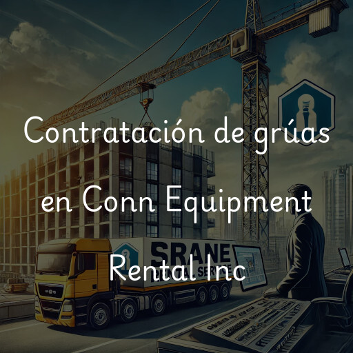 Contratación de grúas en Conn Equipment Rental Inc