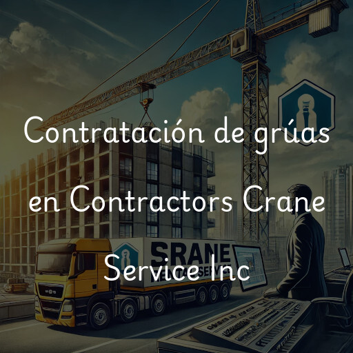 Contratación de grúas en Contractors Crane Service Inc